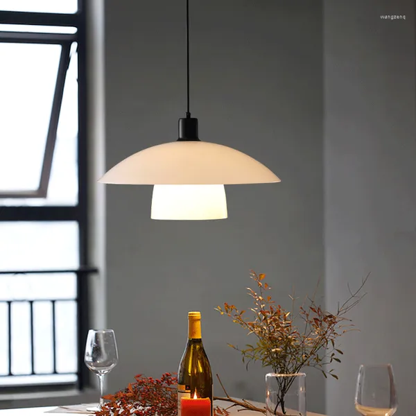 Luminárias pendentes de designer francês, lustre de arte criativa, simples e moderna, lâmpada de disco voador, sala de jantar, El Bar, decoração, luz