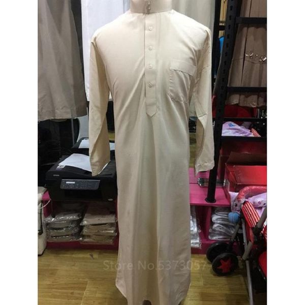 Muslimische Mode Männer Islamische Kleidung Kaftan Nahen Osten Abaya Saudi Arabisch Pakistan Thobe Lange Robe Kleid Jubba Ramadan219b