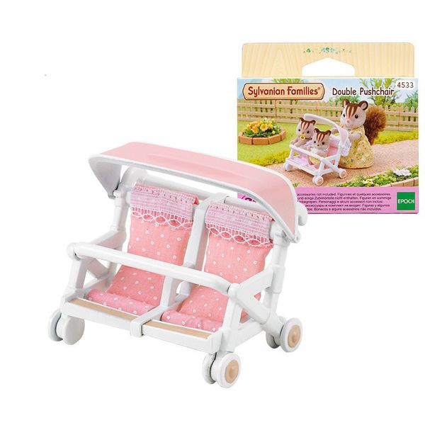 Ferramentas Oficina Sylvanian Families Dollhouse Double Carrinho Set Scence Acessórios Gift Girl Toy in Box 4533 230713