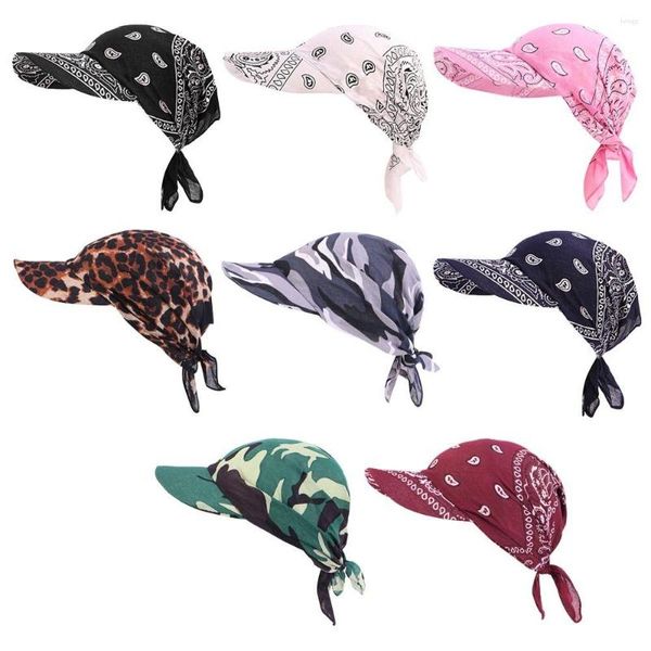 Cappellini da ciclismo Moda donna Sciarpa da baseball Berretto da baseball Cappellino parasole Cappello Visiera parasole Turbante Hijab musulmano