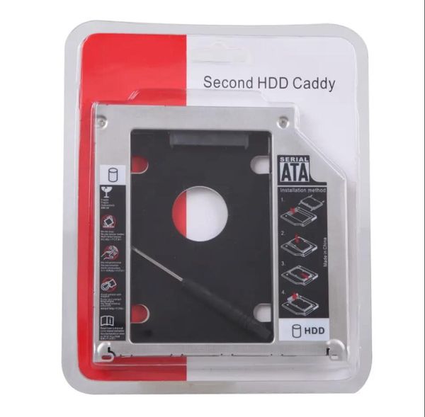 HDD Muhafazalar 9.0mm 9.5mm 12.7mm Alüminyum Kalınlaştırılmış Sürüm 2.5 HDD SATA 3.0 I III 1TB SDD Mum Masaüstü Dizüstü Bilgisayar