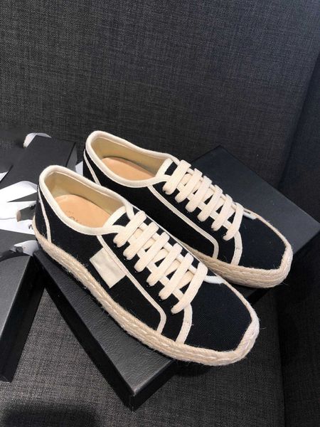 7A 2023 New Designer Casual Fashion Channel Sneakers Womens Luxury Vintage Scarpe di tela casual Paglia intrecciata Scarpe da pescatore Nuove scarpe da ginnastica Classic Sneaker Ccity dsfg