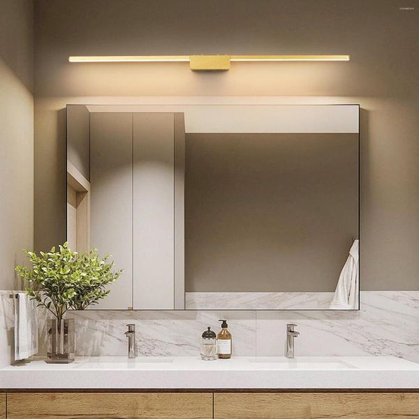 Duvar lambaları Uzun 19-27W L70cm L90cm L110cm LED Banyo Işığı Alüminyum Ayna Makyaj Lambası Vanity Aydınlatma Armatürleri