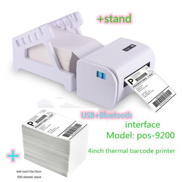 Andere Elektronik Thermoetiketten-Barcode-Aufkleberdrucker 4 Zoll USB Bluetooth für 40 110 Breite Kompatibel mit Etsy Shopify 230712