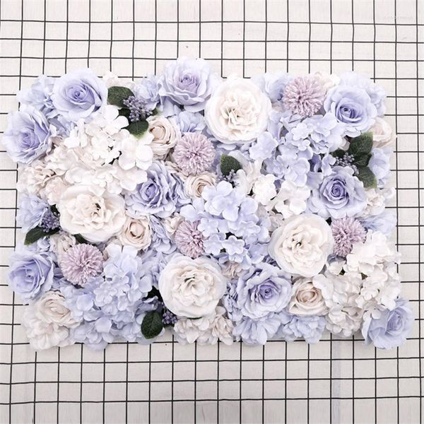Dekorative Blumen Simulierte Hortensien-Blumen-Wand-Hintergrund-Hochzeits-Dekorations-Reihen-Studio