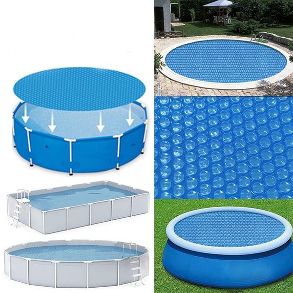 Altre piscine SpasHG 681012 Ft Copertura rotonda per piscina Tappetino di protezione antipolvere Vasca solare Outdoor Family Coperta a bolle Accessori 230712