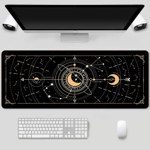 Sanat Bilgisayar Mouse Pad Gaming Mousepad Magic Star Moon Büyük 600x300 Oyuncu Halı Mause Pad PC Masası Mat Klavye Fare Mat