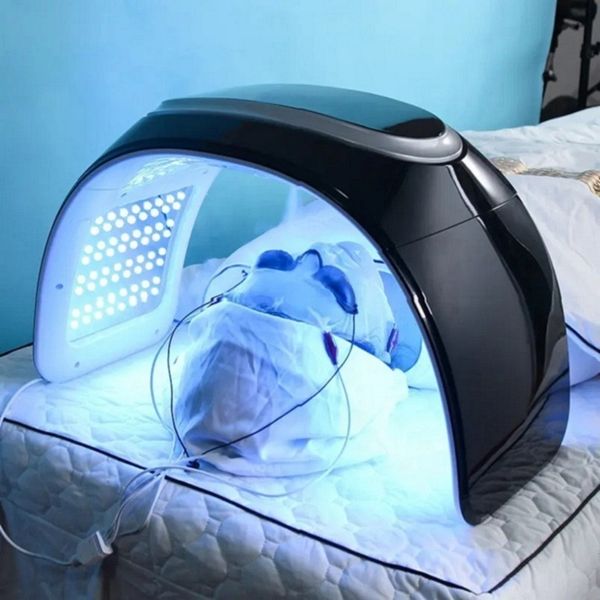 Professionelle Hautpflegeprodukte 7-Farben-Lampe Nano Steamer Gesichtsmaske LED PDT Rotlichttherapiegerät