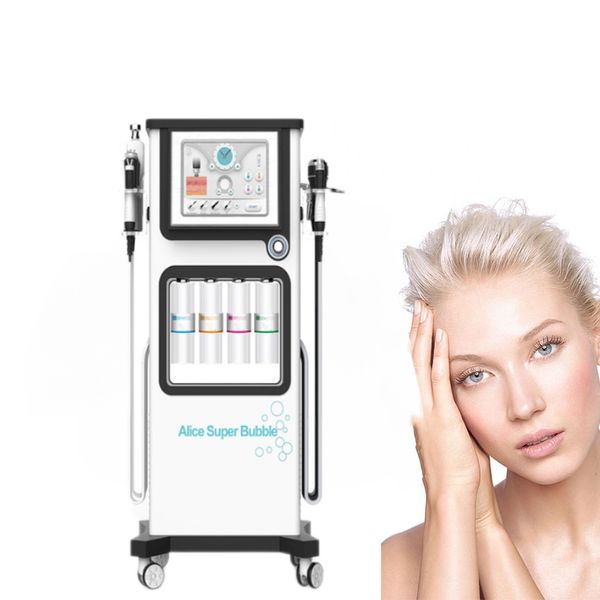 Máquina multifuncional 7 em 1 de dermoabrasão de água Hydra Water Oxygen Jet Sprayer para limpeza de rosto, rejuvenescimento da pele, aperto