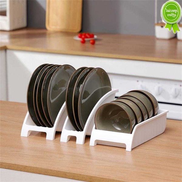 Rack de armazenamento de plástico para drenagem de pratos de cozinha Prato multifuncional para colocar tigela Organizador Rack Titular de talheres Armazenamento de utensílios domésticos