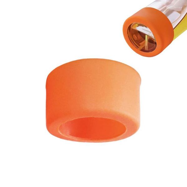 Tapetes de mesa Manga para garrafa de óleo antiderrapante Capa protetora de spray de silicone com 4,5 cm de diâmetro protege o vidro contra quebra e