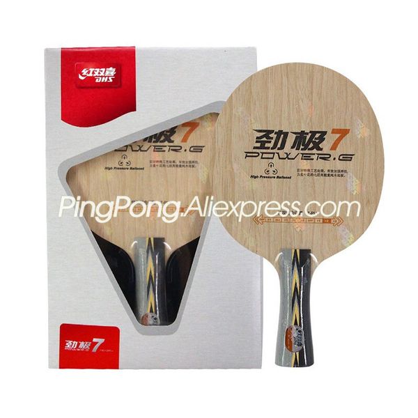 Настольный теннис Raquets Оригинальная мощность G PG 7 Table Tennis Blade 7 Ply Wood Attural Racket PG7 PG-7 Ping Pong Bat Paddle 230712