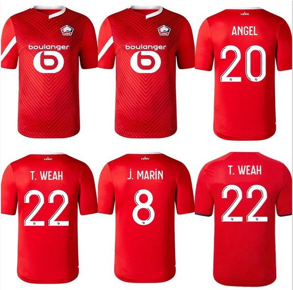 2023 2024 LOSC Lille Fußballtrikots CABELLA J DAVID FONTE BAMBA OUNAS Fußballtrikot Lille Olympique M.BAYO Trikot Herren Kinder Kit Ausrüstung 23 24 Saisontrikot