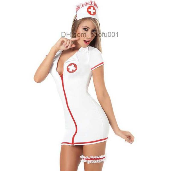 Costume a tema Abbigliamento sexy Infermiera Uniforme Gioco di ruolo Biancheria intima Pornografico Gioco di ruolo per adulti Abbigliamento sessuale Z2307123