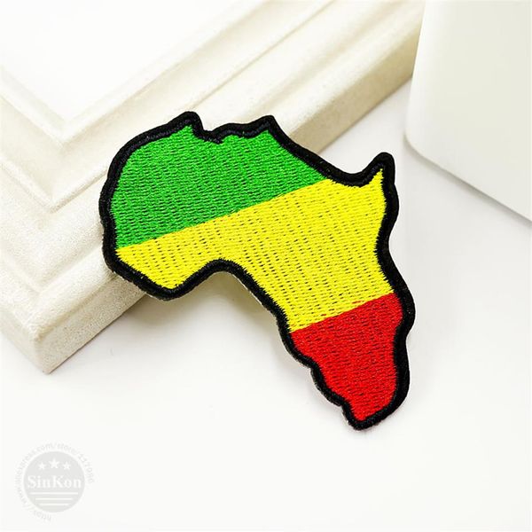 Afrika Size7 0x8 2cm DIY Eisen auf Patch Nähen auf gestickte Applikation Nähen Kleidung Cartoon Kleidungsstück Bekleidung Accessories329a