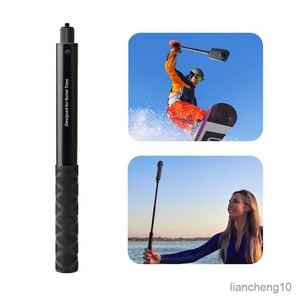 Selfie Monopods Insta360 X3 Bullet time Selfie Stick Impugnatura rotante Treppiede Panoramica Action Camera Stick invisibile Stabilizzatore per telefono cellulare R230713