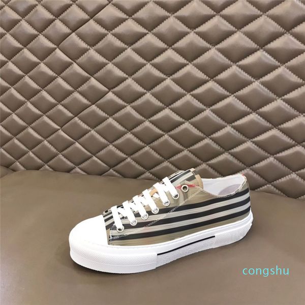 2023 Luxus Designer Schuhe Low Top Vintage Plaid Canvas Sneakers Beere Streifen Mann Frau Outdoor Plattform Freizeitschuh Paare Traine