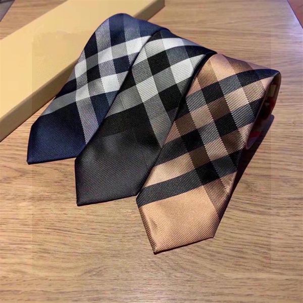 Kutu yüksek kaliteli lüks erkekler iş boyun bağları çizgiler moda bağları 3 comeors ipek% 100 beyefendi kravat tasarımcıları2526
