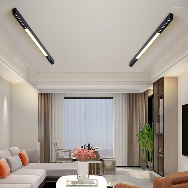 Luzes de teto Led luz sem lâmpada principal sala de estar lustre decoração de casa quarto jantar superfície montada magnética