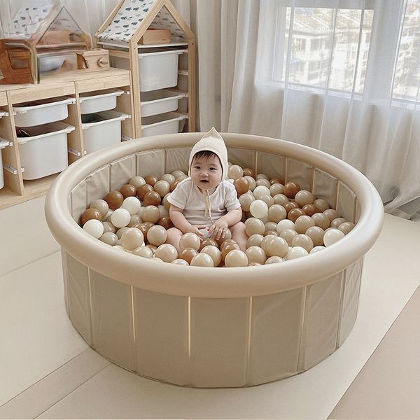 Baby Rail Playable Sand Water Bambini Ocean Ball Fence Baby Gonfiabile Ball Pool Giocattoli Indoor House Addensato Bobo Baby Ball Pool 230712