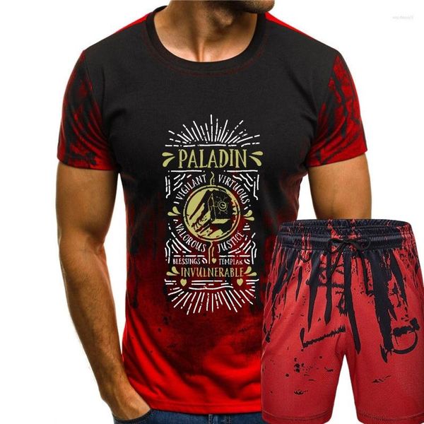 Tute da uomo Paladin Role Playing Gamer T-Shirt(1)