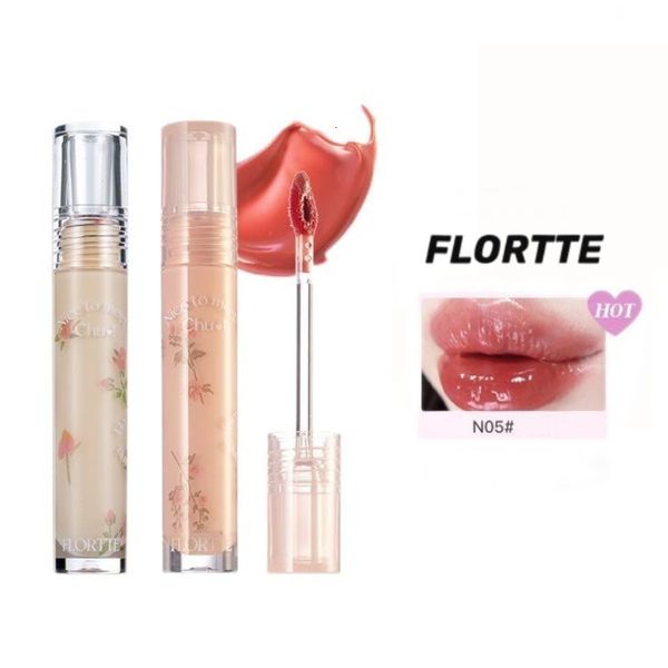 Balsamo per labbra FLORTTE Beauty Lip Lasting Tint First Kiss Series Water Glossy Nice To Meet Chu Blooming Rossetto liquido Trucco Donna Cosmetici 230712