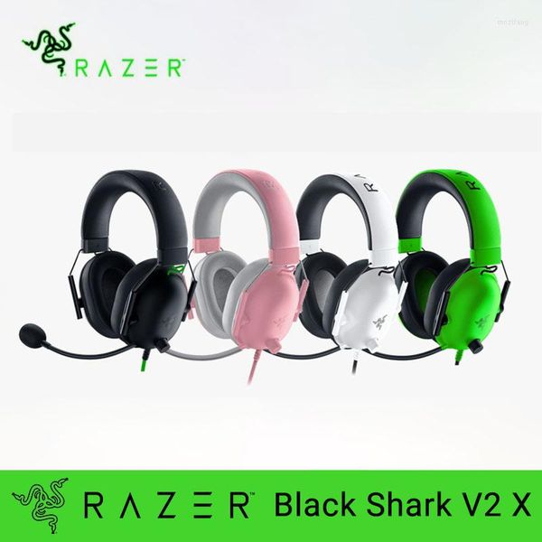 Микрофоны Razer Blackshark v2 x Headphone Wired Hearset: 7.1 Слушательный звук- игра для PS4 PS5 Switch Xbox