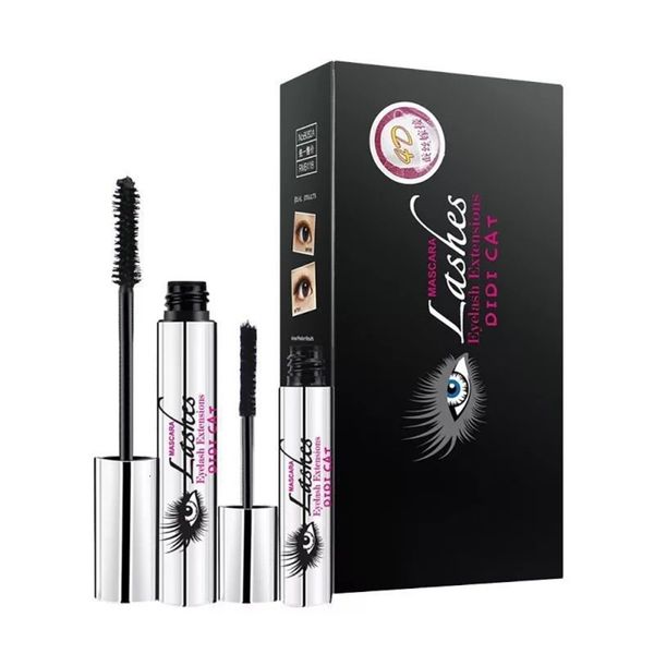 Mascara 1 Set 4D Fiber Lashes Mascara Premium Solid Lunghezza Volume Organico Ipoallergenico Maquiagem Trucco Nero Rosso Casuale Bellezza Salute 230712