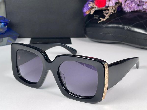 Realfine888 5A Brillen CC5435 Luxus-Designer-Sonnenbrille mit rechteckigem Rahmen für Mann und Frau mit Brillen-Stoffbox CC5921