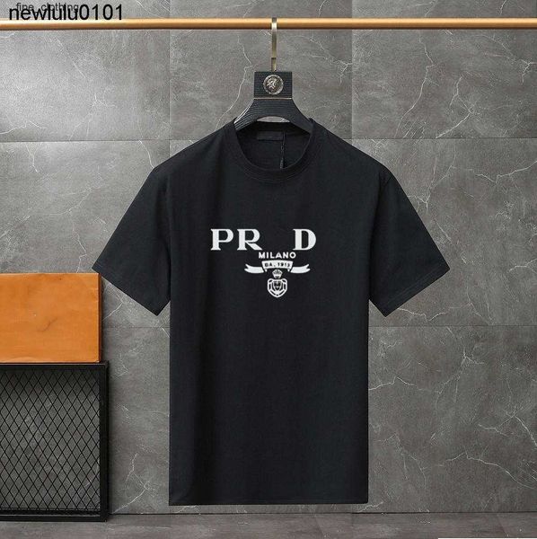 Camiseta masculina de design de qualidade, manga curta, moda masculina e feminina, camiseta curta, modelos de casal, algodão, roupas hip hop masculinas de luxo pra0