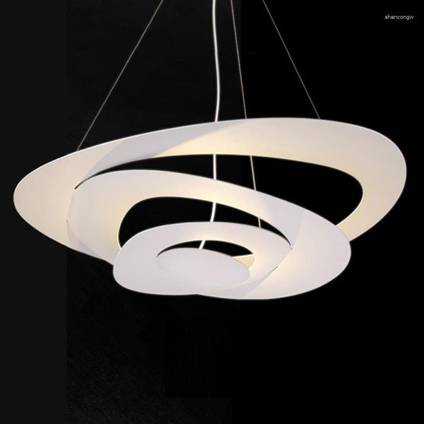 Pendelleuchten DIY 65 cm weiße Farbe Hardware Moderne LED-Leuchten für Esszimmer Küche Zimmer Foyer Home Dezember AC85-265V Hängelampe