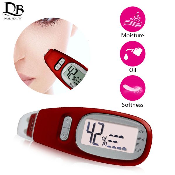 Dispositivi per la cura del viso Rivelatore preciso LCD Digital Skin Oil Tester di umidità per con tecnologia Bio Sensor Lady Beauty Tool Spa Monitor 230712