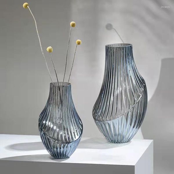 Vasi Vaso di vetro Decorazioni per la casa nordiche Bottiglia di fiori a forma creativa Terrario Decorazione desktop idroponica Arte