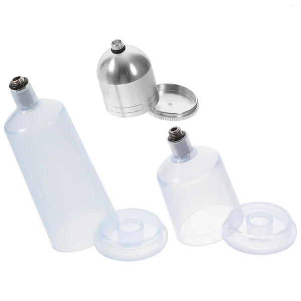 Geschirr-Sets, 3 Stück, Airbrush-Ersatztopf, Portionsflasche, Nagelglas, leere Terrarien, Behälter, Sprühdose