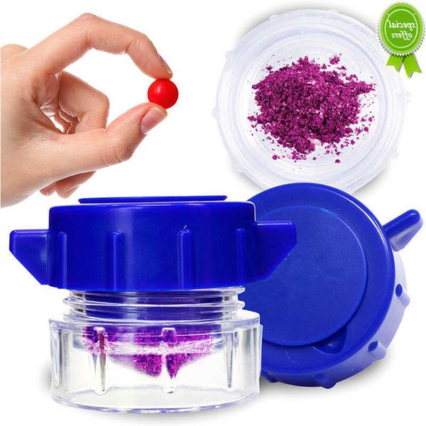 Tragbare Pillenschinnertabletten Crusher Box Drug Organizer Medicine Dispenser Pill Container Lagerung Pulverize Hülle für Outdoor