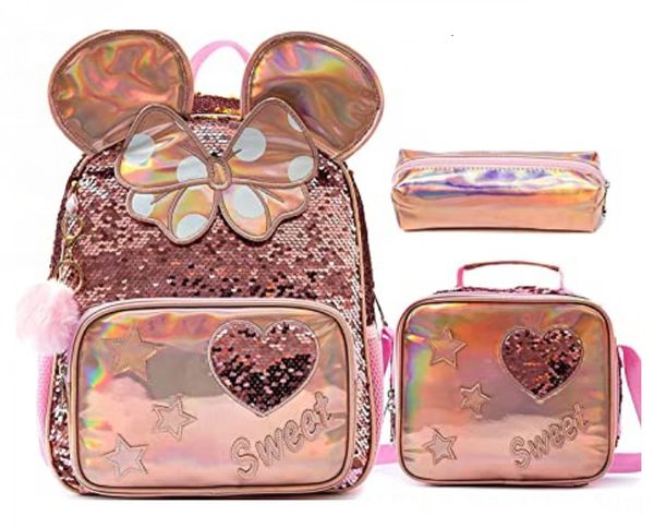 Schultaschen Jasminestar Kinderrucksack 13 Zoll Kleinkind-Rucksack-Set geeignet für Mädchen mit Lunchtaschen und Bleistifttaschen 230713