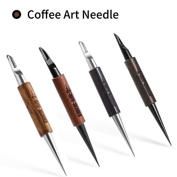 Coffee Art Needles MHW-3BOMBER Coffee Art Pen für Latte Vintage Espresso Art Needles Home Barista Tool Schickes Cappuccino Dekorationszubehör 4 Stück 230712