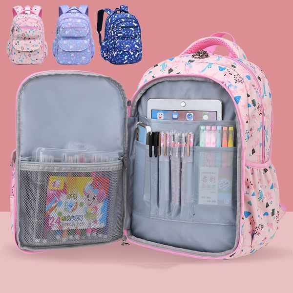 Zaini per la scuola Zaino per la scuola delle ragazze dei bambini Leggero Durevole Carino Multi scomparto Scuola materna Scuola elementare Bookbag per ragazze dei ragazzi 6628 230712