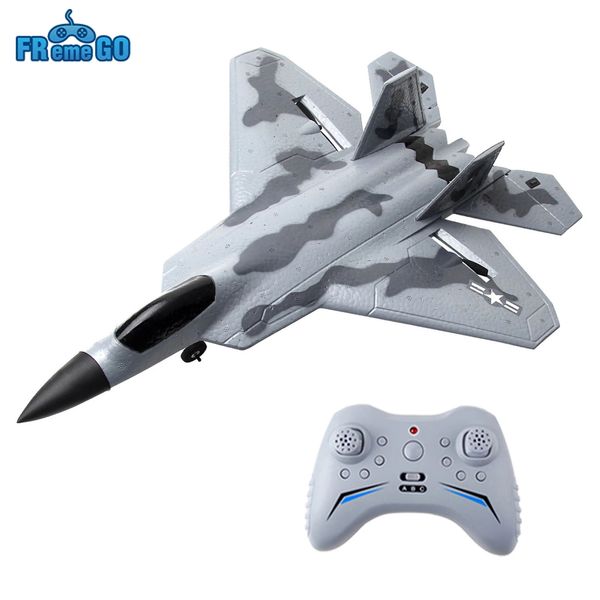 Aereo elettrico / RC FX922 Aereo RC 2.4G 2CH / 4CH Aereo telecomandato F-22 Raptor Fighter EPP Foam Glider Aircraft Giocattoli per ragazzi 230712