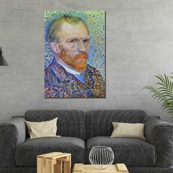 Selfortrit III El Boyalı Vincent Van Gogh Canvas Sanat İzlenimci Peyzaj Modern Ev Dekoru için