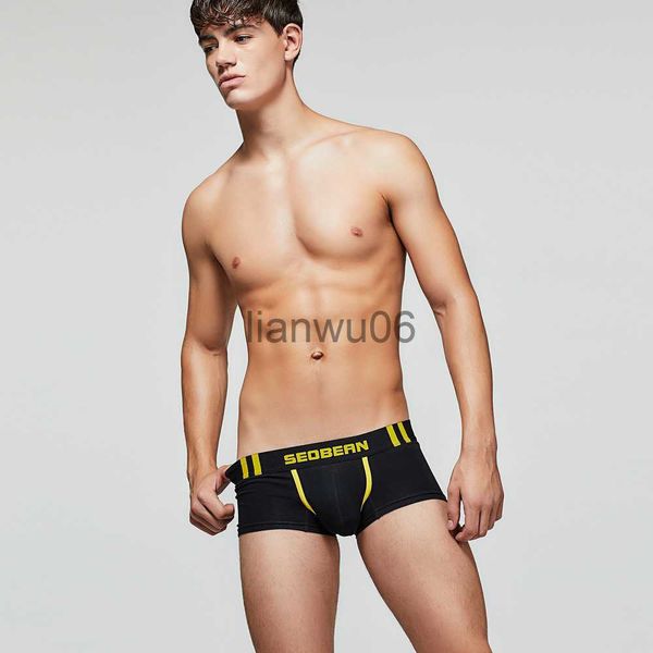 Mutande SEOBEAN Week Days Intimo da uomo in cotone Boxer da uomo Boxer a vita bassa J230713