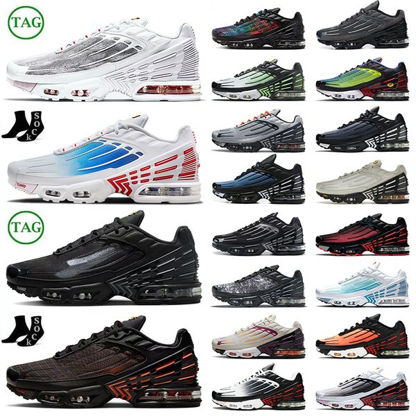 Оптом 2023 настраивался 3 TN Plus кроссовки Unity Berlin Mesh Triple Black All White Laser Blue Halloween Obsidian Tns Chaussure Homme Femme Tns. Тренеры спорт