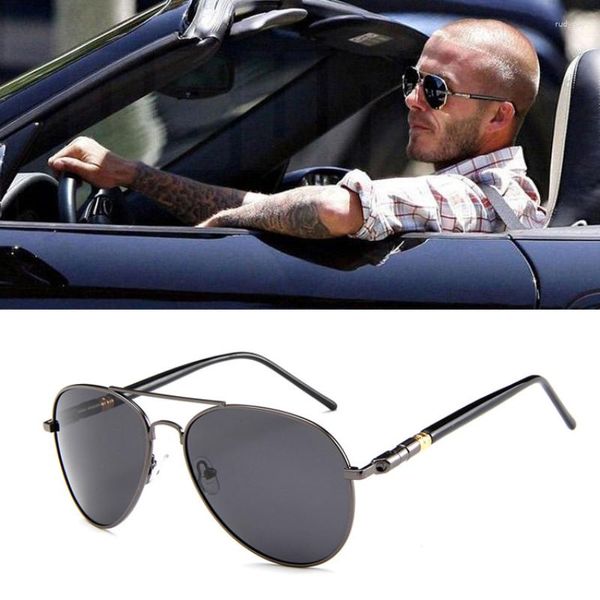 Occhiali da sole Fashion Hipster Polarized Men's Trendy Spring Leg Frame Driver Star