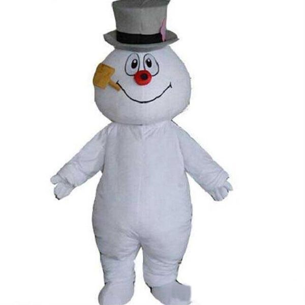 2018 Yüksek Kaliteli Maskot Şehri Frosty The Snowman Maskot Kostüm Anime Kitleri Maskot Teması Fantezi Elbise255f