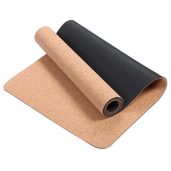 Высококачественные коврики TPE+пробковые йоги для тренажерного зала Fitness Natural Pilates Gymnastics Sport Mats йога