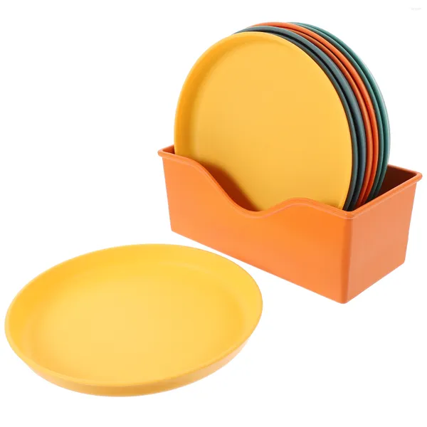 Pratos Disco de plástico Recipientes para bolos Bandeja de armazenamento Suporte decorativo Recipiente infantil para doces