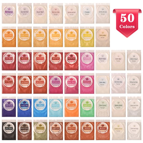 Lip Balm BIUTEE 50 Colors Mica Pigment Lip Gloss Pigment Glitter Beauty Lip Colors Art Design For Nail Art Make Up 10g 5g cada 230712