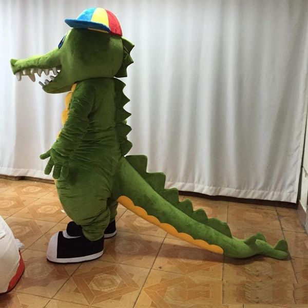 2019 Factory Adult neuestes Krokodil-Maskottchen-Kostüm, süßes Krokodil-Kostüm für 196x