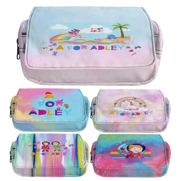 Astucci per cosmetici A per Adley Unicorn Pencil Studenti Forniture per cancelleria Portapenne Gelato Borsa per borsa regalo per cartoni animati 230712