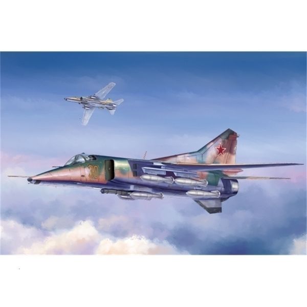 Diecast Model Trobumeter 05802 Комплект 148 MIG27 Flogger D Пластиковый самолет 230712